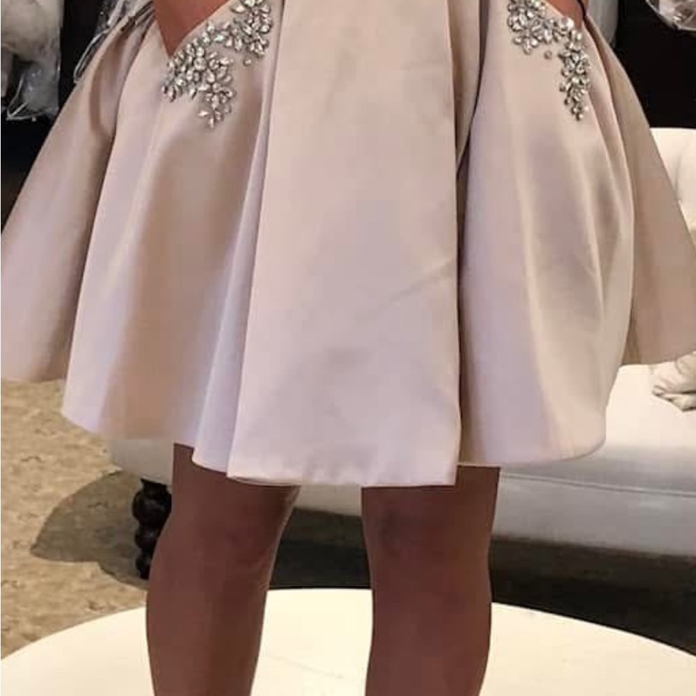 Elegant Cream Kids Dress with Embellishments